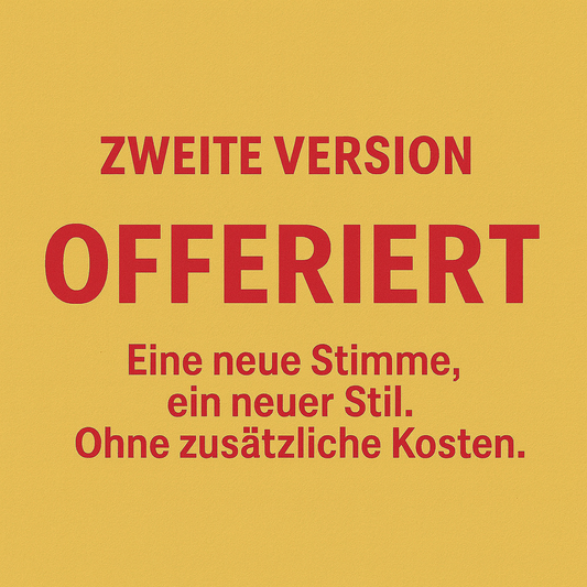 2. Version angeboten – Neue Stimme oder neuer Stil ohne zusätzliche Kosten